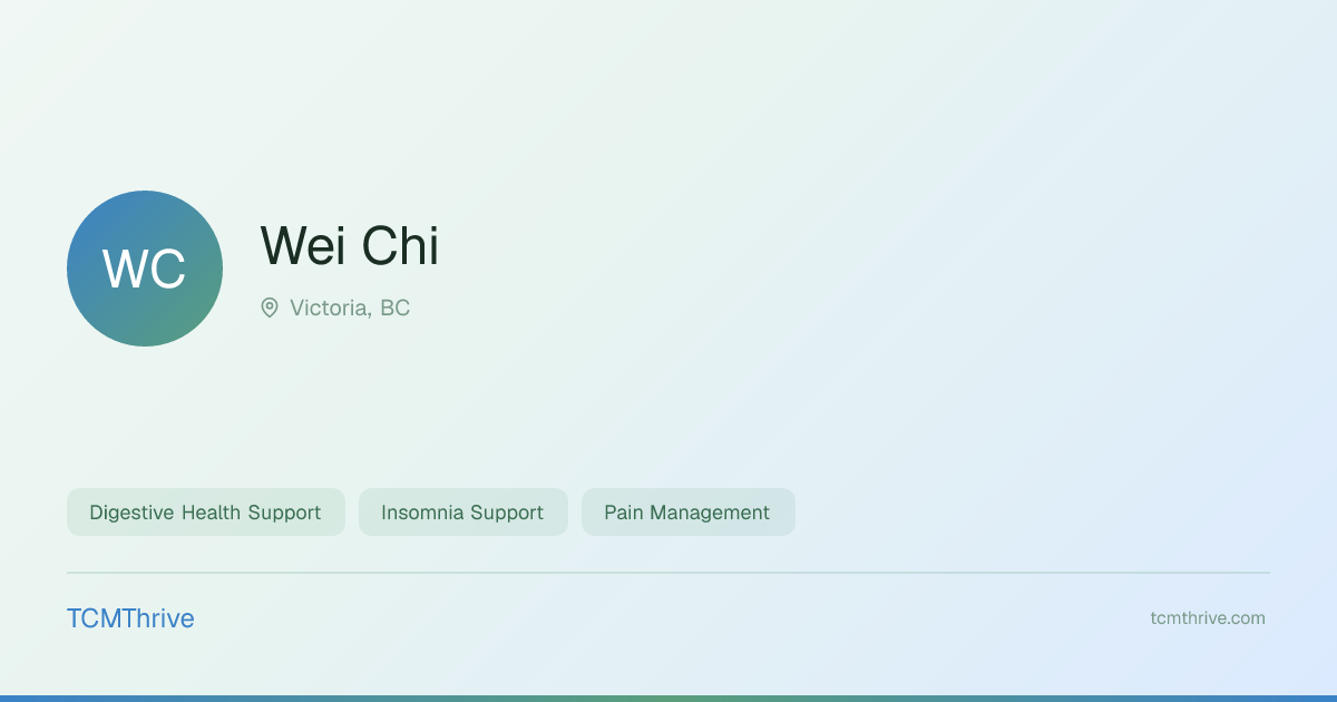 Wei Chi | TCMThrive